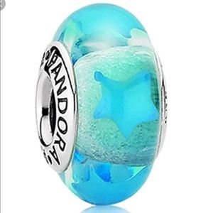 Glass star pandora charm! Great condition!!